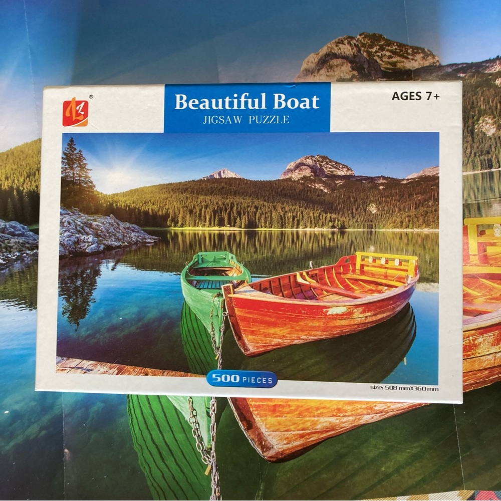 Beautiful Boat Jigsaw Puzzle 500 piece yes has all pieces